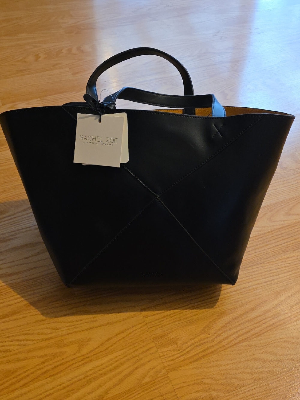 Rachel Zoe Black Leather Tote